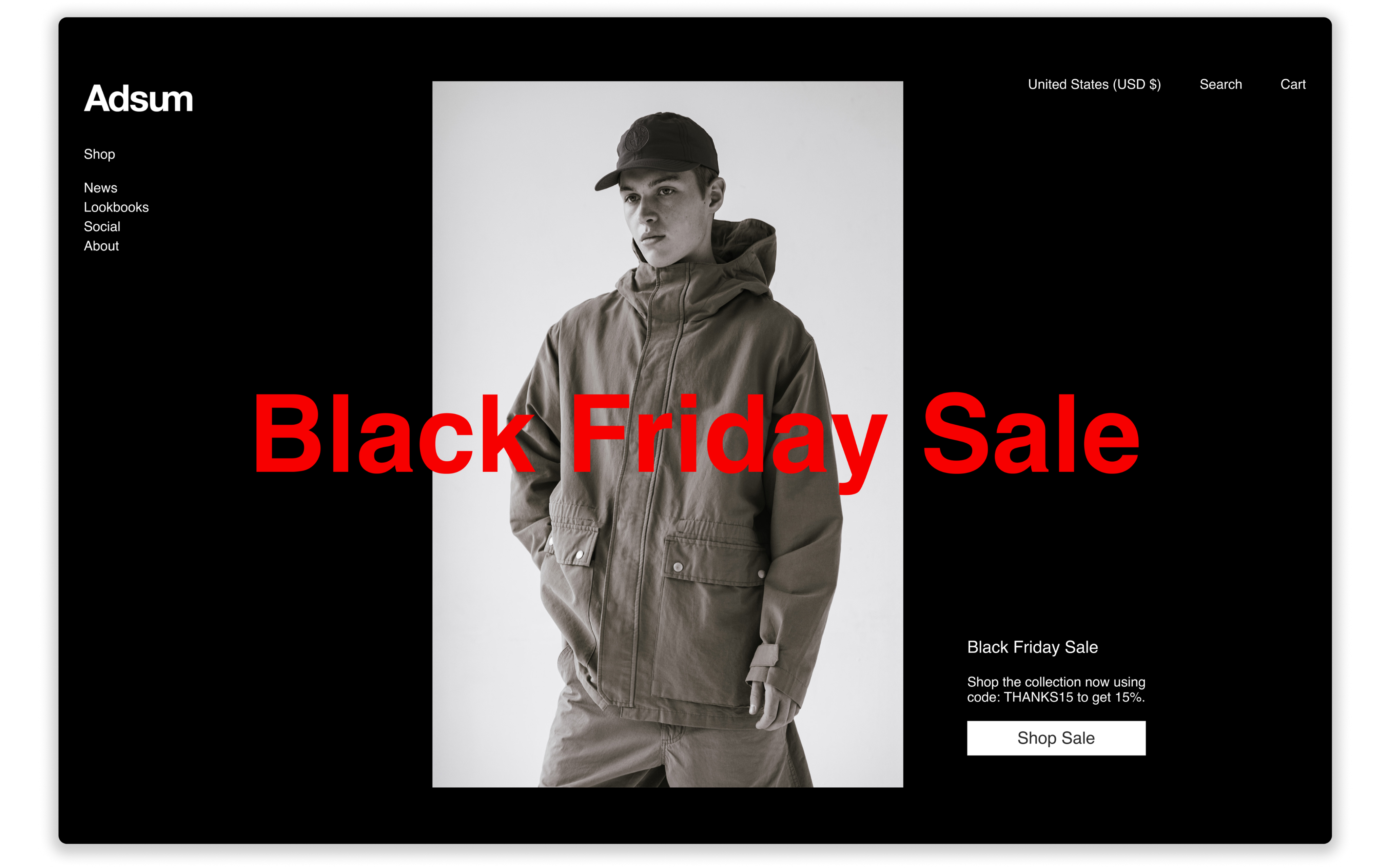 Adsum Landing Page Display 1