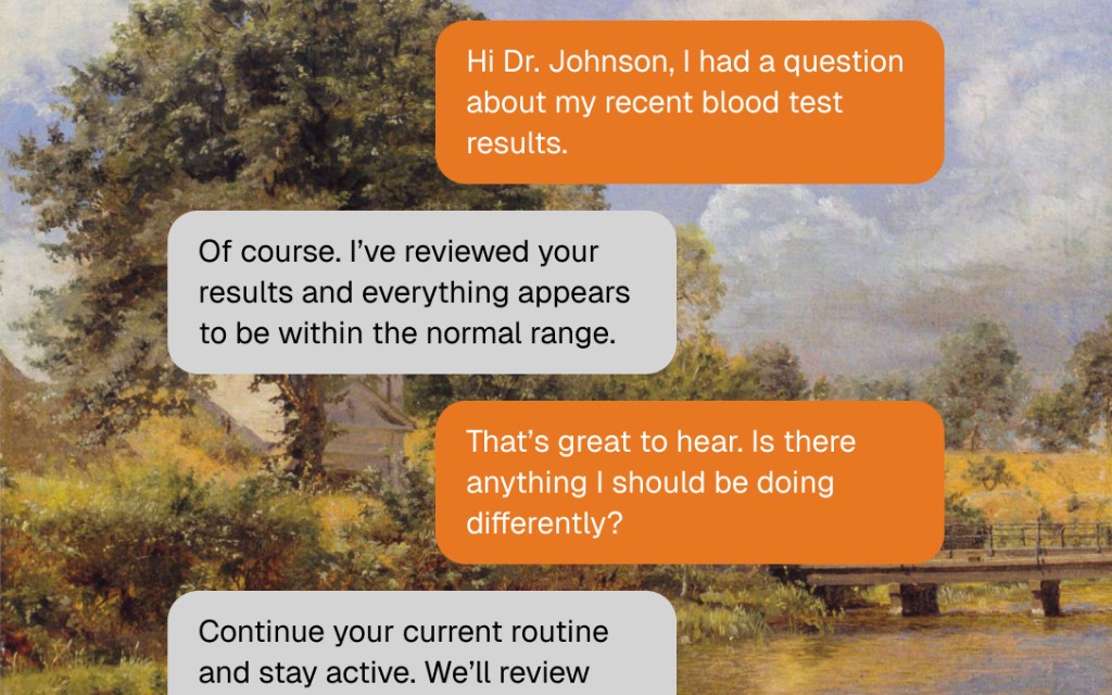 WCM Connect care team messaging conversation component